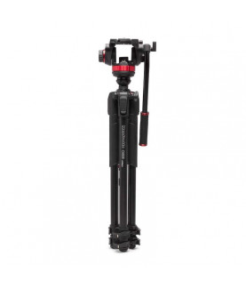 Manfrotto Trípode 055 Aluminio con rótula de vídeo fluida 502