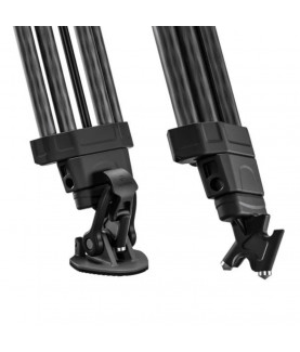 Leofoto LVF-163C+FH-10 Trípode de fibra de carbono y cabezal fluido