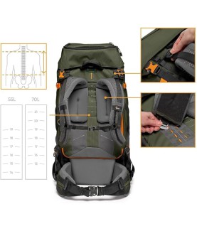 Lowepro PhotoSport PRO 55L AW IV (M-L) - Verde