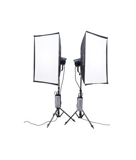 NANLITE FC-500B KIT 2 FOCOS CON MALETA TROLLEY