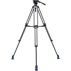 BENRO KIT TRIPODE VIDEO DOBLE TUBO ALUMINIO A573TBS6PRO