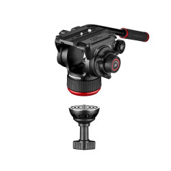 MANFROTTO KIT TRIPODE TWIN ALUMINIO + Rótula 504X con estabilizador central